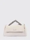 Orciani Twisted-handle Grained-leather Shoulder Bag In Neutral