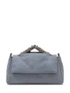 Orciani Handheld Mini Bag With Chain Handle In Gray