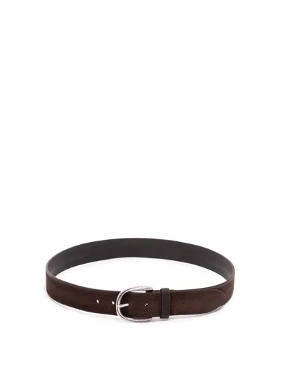 Orciani `hunting` Belt In Brown