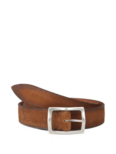 Orciani Hunting Reversible Buckle-fastening Belt In Brown