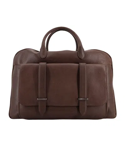 Orciani Jones Tote Bag In Brown