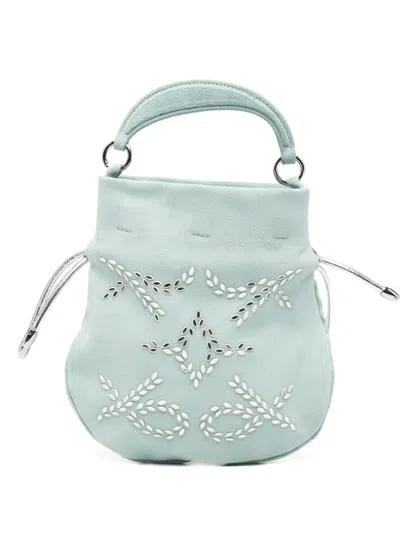 Orciani Juice Jungle Tote Bag In Blue