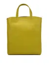 ORCIANI LADYLIKE S SOFT SHOPPER IN YELLOW LEATHER