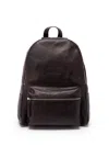 Orciani Lagoon Leather Backpack In Black