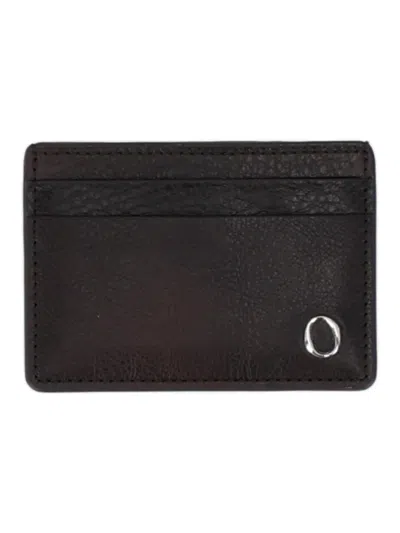 Orciani Lagoon Card Holder In Brown