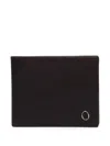 Orciani Lagoon Cloud-effect Leather Billfold Wallet In Black