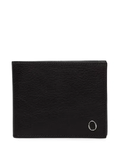 Orciani Lagoon Embossed Billfold Wallet In Black