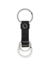 Orciani Lagoon Embossed Leather Keyring In Multi