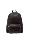 Orciani Lagoon Leather Backpack In Brown