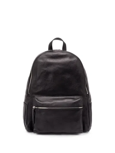 Orciani Lagoon Logo Lettering Backpack In Black