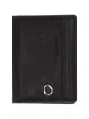 Orciani Lagoon Leather Cardholder In Black