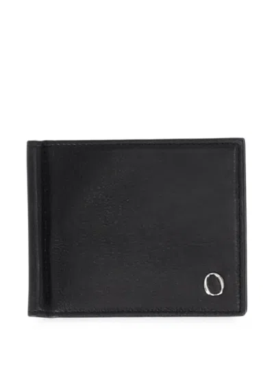 Orciani Lagoon Logo-plaque Bifold Wallet In Black