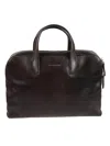 Orciani Lagoon Sleek Rectangular Calf Leather Briefcase
