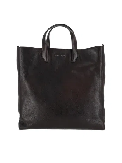 Orciani Lagoon Tote Bag In Black