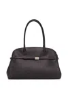 Orciani Large Aura Soft Tote Bag In Brown