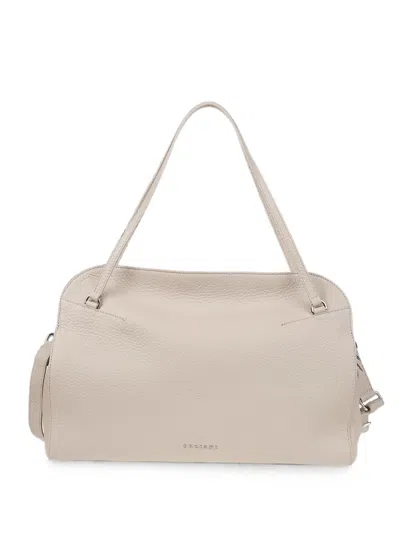Orciani Large Lido Shoulder Bag In White
