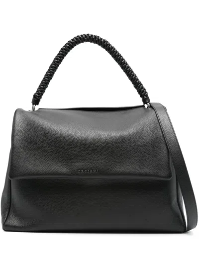 Orciani Large Sveva Shoulder Bag In Black
