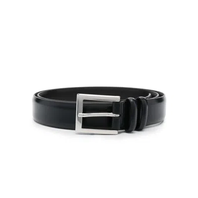 Orciani Leather Adjustable-fit Belt In Black