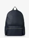 Orciani Leather Backpack In Blue