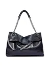 Orciani Midi Venus Gotham Buckle Shoulder Bag In Black