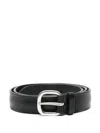 Orciani Leather Belt In Black