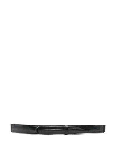 Orciani Leather Belt In Black
