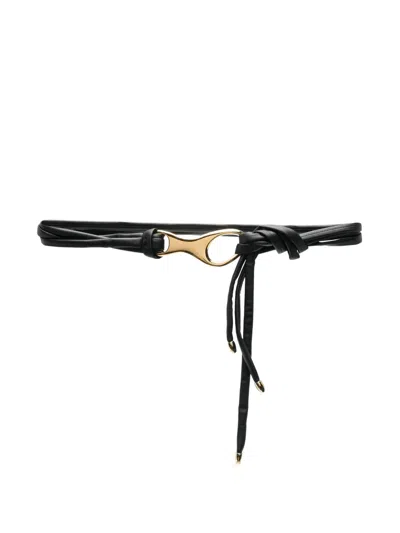 Orciani Leather Belt In Black
