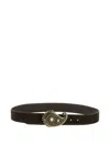 Orciani Leather Belt In Black