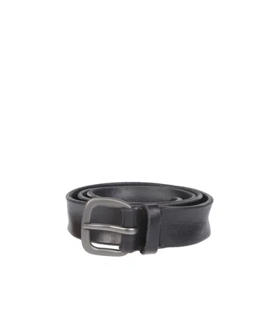 Orciani Leather Belt In Black