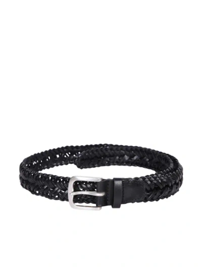 Orciani Leather Belt In Black