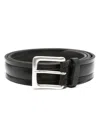 Orciani Leather Belt In Black