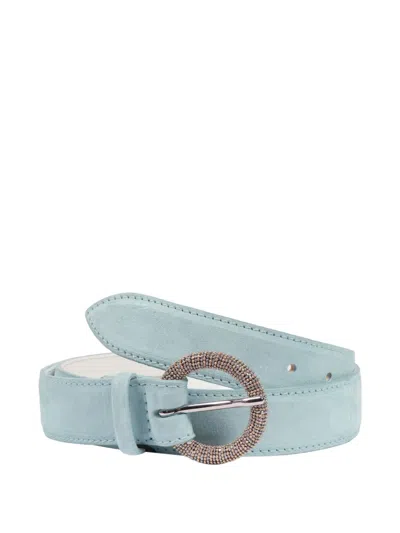 Orciani Leather Belt In Blue