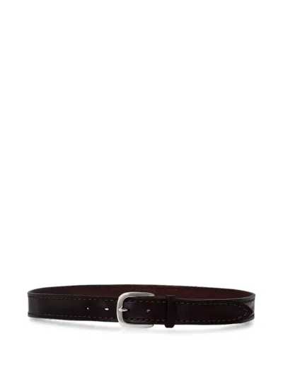 Orciani Leather Belt In Black