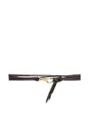 Orciani Leather Belt In Brown