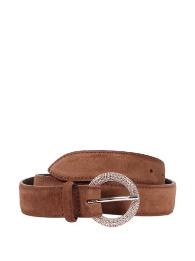 Orciani Leather Belt In Brown