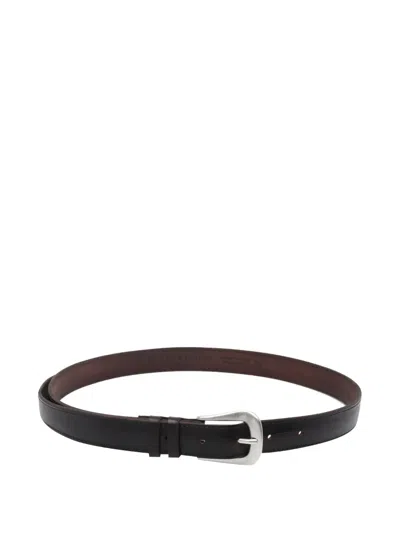 Orciani Leather Belt In Black