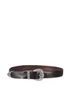 Orciani Leather Belt In Brown