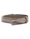 Orciani Leather Belt In Grau
