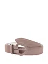 Orciani Leather Belt In Brown