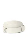 Orciani Leather Belt In White