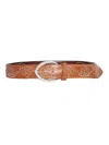 ORCIANI LEATHER BELT WITH STUDS