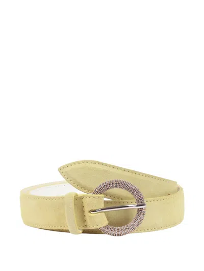 Orciani Leather Belt In Yellow