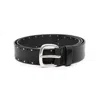 Orciani Soft Micro-studs Belt In Black