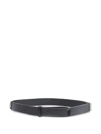 Orciani Leather-buckle Belt In Blue