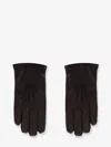 Orciani Stitched-detail Leather Gloves In Brown