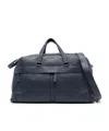 Orciani Leather Holdall Bag In Blue