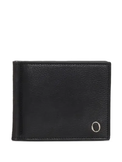 Orciani Leather Money-clip Wallet In Black