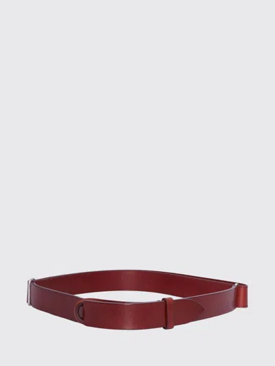 Orciani Leather Nobuckle Belt In Brown