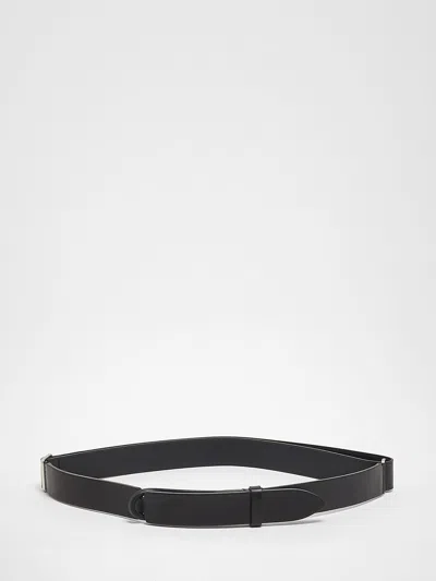 Orciani Leather Nobuckle Belt In Pink