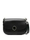Orciani Leather Shoulder Bag In Black